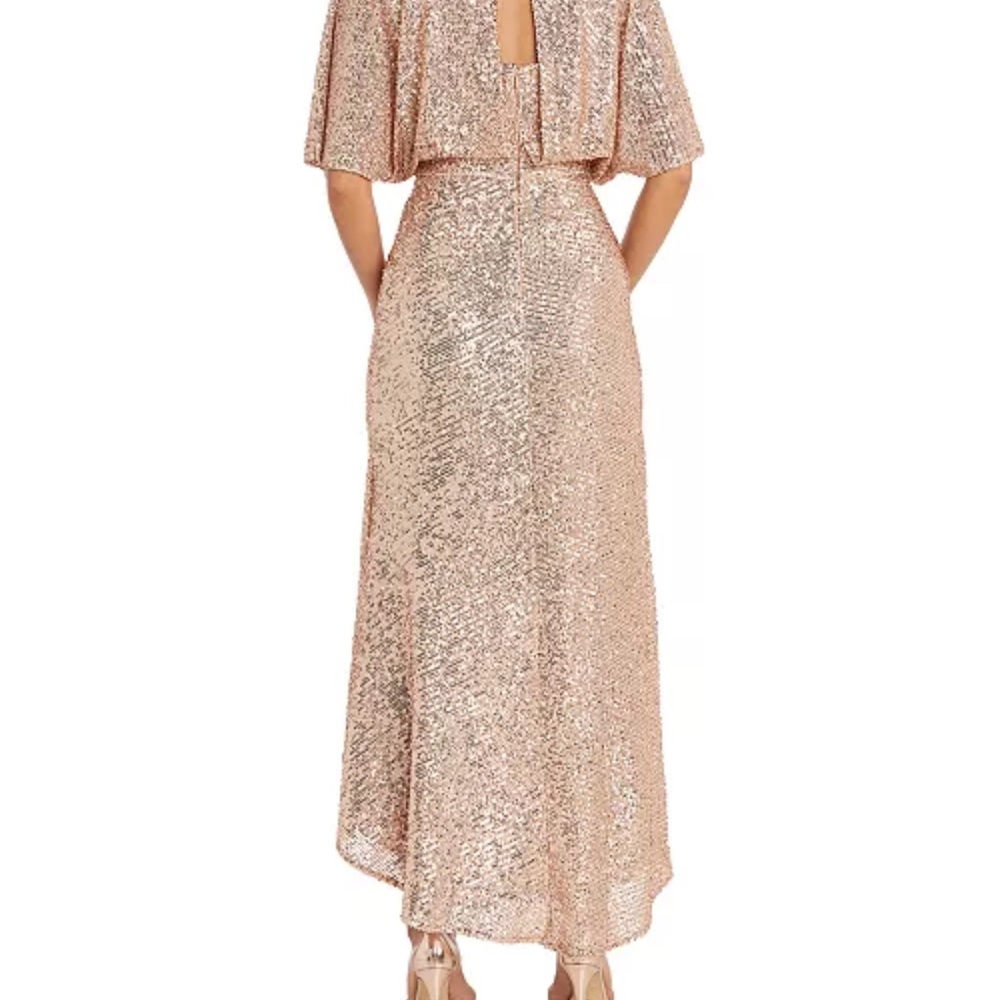 Nightway Rose Gold Sequin Gown - Picture 2 of 6